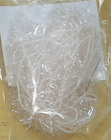 Arctic Ice CLEAR Fly Tying Tinsel Chenille Light Pink