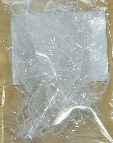 Arctic Ice CLEAR Fly Tying Tinsel Chenille White