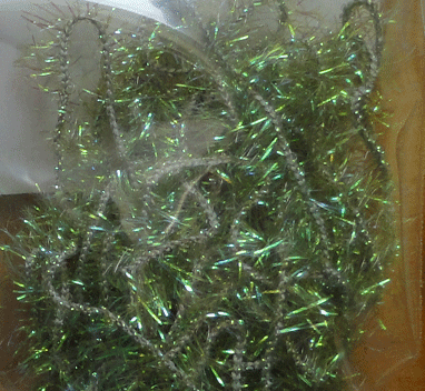Arctic Ice Fly Tying Tinsel Chenille Light Olive Fly Tyers Dungeon