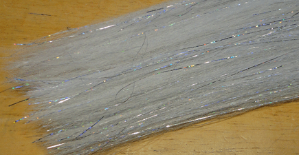 Big Game Hair Tinsel Blends - Baitfish White