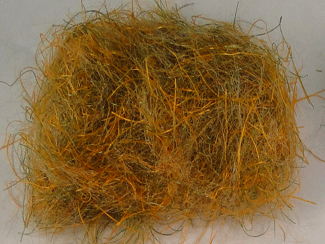 Big Bopper Dubbing Fly Tying Material Olive and Orange