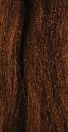 Congo Hair Fly Tying Material Dark Brown