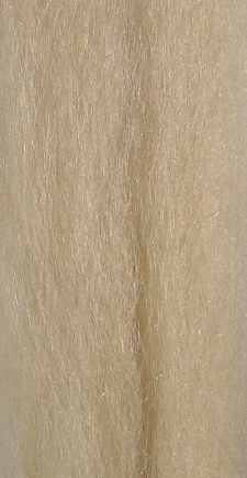 Congo Hair Fly Tying Material Silver Tan