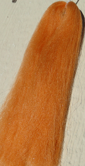 Congo PLUS Synthetic Fly Tying Hair- Pike-Musky-Bass Orange Ginger