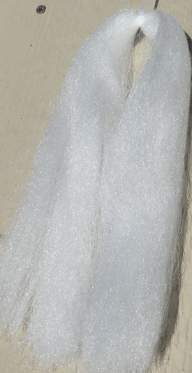 Congo PLUS Synthetic Fly Tying Hair- Pike-Musky-Bass White