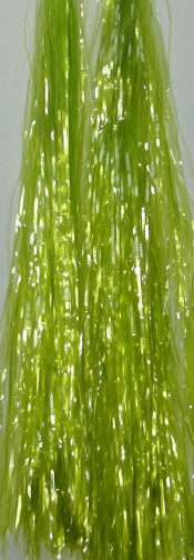 Fish Flash Clear and Clear Colors Fly Tying Tinsel Chartreuse