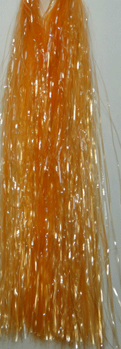 Fish Flash Clear and Clear Colors Fly Tying Tinsel Orange