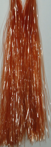 Fish Flash Clear and Clear Colors Fly Tying Tinsel Rust