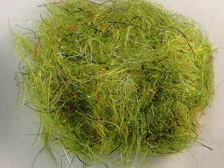 KRAP Dubbing Fly Tying Material Hot Green-ish
