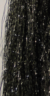 Northern Lights Flash Fly Tying Material Black Hot White