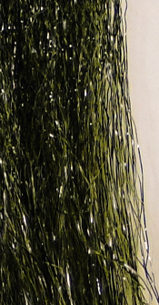 Northern Lights Flash Fly Tying Material Black Hot Yellow