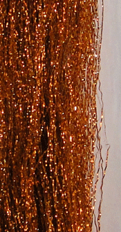 Northern Lights Flash Fly Tying Material Copper Brown