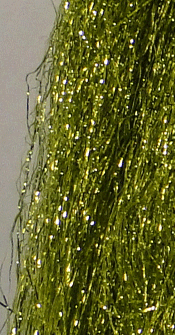 Northern Lights Flash Fly Tying Material Olive Hot White
