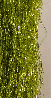 Northern Lights Flash Fly Tying Material Olive Yellow