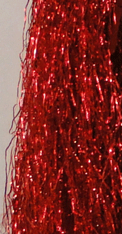 Northern Lights Flash Fly Tying Material Red Orange
