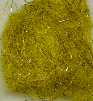 NK Dubbing - Long Fiber Tinsel Streamer Dubbing - Fly Tyers Dungeon - Big Horn Yellow