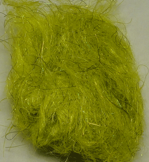 NK Dubbing - Long Fiber Tinsel Streamer Dubbing - Fly Tyers Dungeon - Dungeon Light Olive
