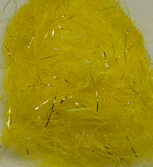 NK Dubbing - Long Fiber Tinsel Streamer Dubbing - Fly Tyers Dungeon - Dungeon Yellow