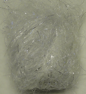 NK Dubbing - Long Fiber Tinsel Streamer Dubbing - Fly Tyers Dungeon - White