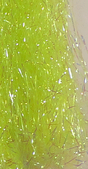 Pearl Web Fly Tying Material Hot Chartreuse
