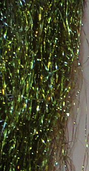 Pearl Web Fly Tying Material Olive