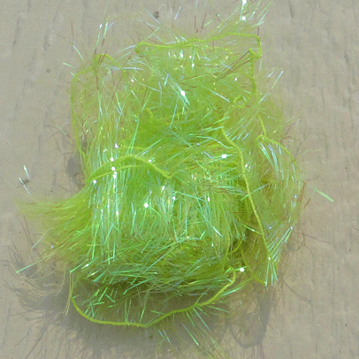 Polar Ice Polar Chenille 1" Long One Side Chenille - Hot Chartreuse