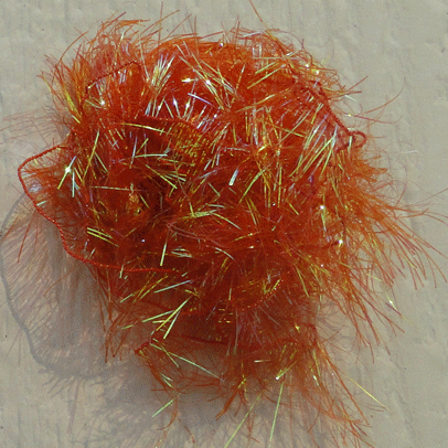 Polar Ice Polar Chenille 1" Long One Side Chenille - Rusty Orange