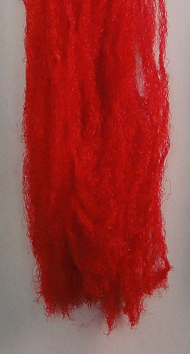 Shuck Yarn Fly Tying Material Red