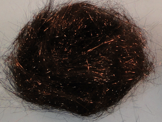 StarBurst Dubbing Fly Tying Material Metallic Brown