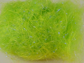 The Kraken Enhanced Dubbing Fly Tying Material Hot Chartreuse