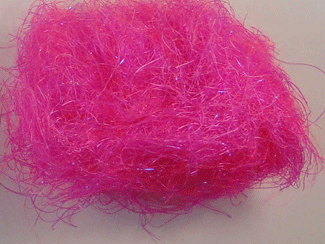 The Kraken Enhanced Dubbing Fly Tying Material Hot Pink