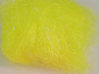 The Kraken Enhanced Dubbing Fly Tying Material Hot Yellow
